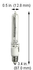 Tungsten Halogen(Quartz) Tungsten Halogen JD 500QCL/MC