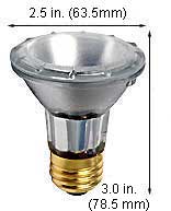 Tungsten Halogen(Quartz) Tungsten Halogen Bulbs Medium Par20 35PAR20QNSP/10