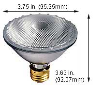 Tungsten Halogen(Quartz) Tungsten Halogen Bulbs Medium Par30SN 100PAR30QFL/SN/40 130V 15 PK
