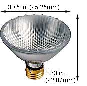 Tungsten Halogen(Quartz) Tungsten Halogen Bulbs Medium Par30SN 50PAR30QNFL/SN/30