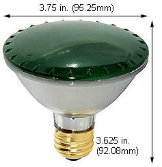 Tungsten Halogen(Quartz) Tungsten Halogen Bulbs Medium Par30SN 75PAR30QFL/SN/GREEN 