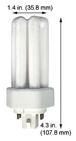 ***CLOSEOUT*** Compact Fluorescent Plug-in Compact Fluorescent CF18DT/E/IN/841 