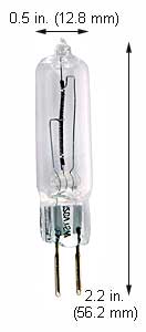 Tungsten Halogen(Quartz) Tungsten Halogen JCD JCD75 