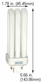 Fluorescent Compact Fluorescent DLS(SLS) Shape Medium Screw CFM32W/GX24Q-3/835/DLS