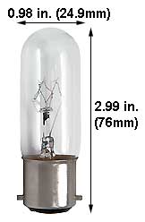 Incandescent Incandescent T8 40T8 130V BA22D