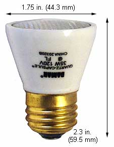 Tungsten Halogen(Quartz) Tungsten Halogen Bulbs Medium Par14 35PAR14QFL/50 