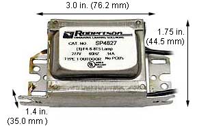 Ballasts Fluorescent Magnetic Ballasts T5 (1) 4,6,8W T5 FLUORESCENT