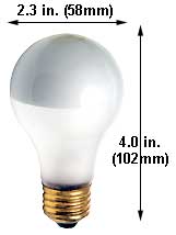 Incandescent Incandescent A19 100A/SBIF