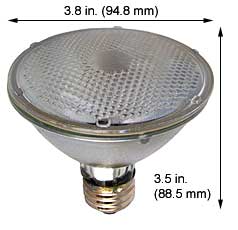 ***CLOSEOUT*** Tungsten Halogen(Quartz) Par 50PAR30/HIR/FL 