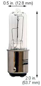Tungsten Halogen(Quartz) Tungsten Halogen JD 35QCLDC 130V CLEAR