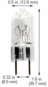 Tungsten Halogen(Quartz) Tungsten Halogen JCD Q25T4CL