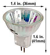 Tungsten Halogen(Quartz) Tungsten Halogen MR11 JCRM12V15W/CG 