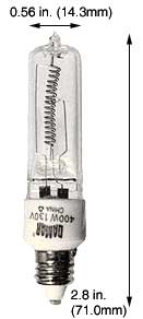 Tungsten Halogen(Quartz) Tungsten Halogen JD 400QCL/MC