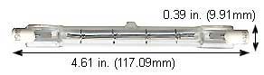 Tungsten Halogen(Quartz) Tungsten Halogen T3 J220V-750WB1