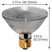 Tungsten Halogen(Quartz) Tungsten Halogen Bulbs Medium Par30SN 60PAR30QNSP/SN/10 