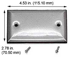 Fixtures Fixture Accessories RECTANGLE WEATHERPROOF COVER(METAL)