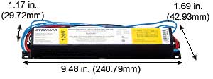 ***CLOSEOUT*** Ballasts Electronic Ballasts QT3X32T8/120-ISN-SC 