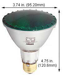 Tungsten Halogen(Quartz) Tungsten Halogen Bulbs Medium Par30LN 50PAR30QFL/LN/GREEN