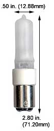 Tungsten Halogen(Quartz) Tungsten Halogen JD 75QDC/FROST