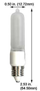 Tungsten Halogen(Quartz) Tungsten Halogen JD 75QMC/FROST 