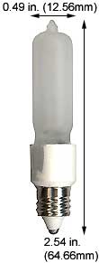 Tungsten Halogen(Quartz) Tungsten Halogen JD 50QMC/FROST 