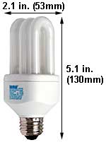 Fluorescent Compact Fluorescent DLS(SLS) Shape Medium Screw DLS/15/6400K