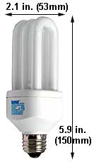 Fluorescent Compact Fluorescent DLS(SLS) Shape Medium Screw DLS/20/5000K 20 WATT 