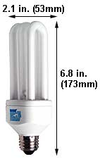 Fluorescent Compact Fluorescent DLS(SLS) Shape Medium Screw DLS/25/6400K