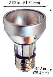 Tungsten Halogen(Quartz) Tungsten Halogen Bulbs Medium Par16 60PAR16Q/SEAL/NSP10