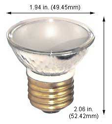 Tungsten Halogen(Quartz) Tungsten Halogen Bulbs Medium HR 16 Q20HR16/FL30/E26/CG
