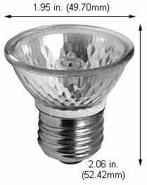 Tungsten Halogen(Quartz) Tungsten Halogen Bulbs Medium HR 16 Q35HR16SP10/E26/CG 