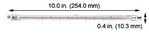 ***CLOSEOUT*** Tungsten Halogen(Quartz) Tubular 1000T3QCL-WB 