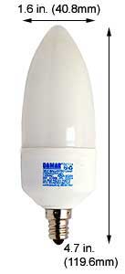 Fluorescent Compact Fluorescent Chandelier(Candle) CTW5W/E12/27K 