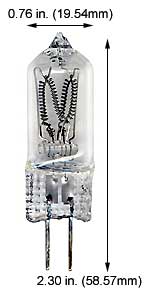 Tungsten Halogen(Quartz) Tungsten Halogen JCD JCD500-500W 120V CLEAR