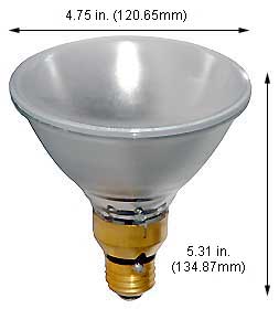 Tungsten Halogen(Quartz) Tungsten Halogen Bulbs Medium Par38 90PAR38QSP/10