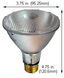 Tungsten Halogen(Quartz) Tungsten Halogen Bulbs Medium Par30LN 75PAR30QNFL/LN/25