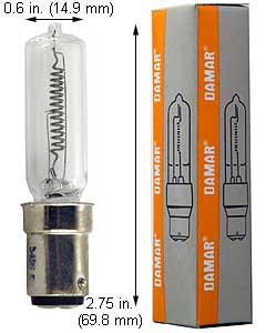 Tungsten Halogen(Quartz) Tungsten Halogen JD 400QCL/DC