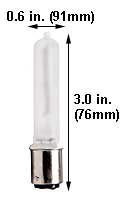 Tungsten Halogen(Quartz) Tungsten Halogen T4 500Q/DC