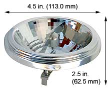 ***CLOSEOUT*** Tungsten Halogen(Quartz) Reflector 100AR111/25/FL
