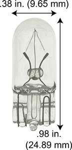 Incandescent Miniature t3.25 wedge ERC